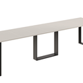 Ausziehbarer Esstisch Borys 130-330 x 80 cm für 4 6 8 10 12 14 Personen, Kaschmir, Kufengestell Schwarz, Bild 3