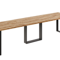 Ausziehbarer Esstisch Borys Max 130-330 x 85 cm für 4 6 8 10 12 14 Personen, Eiche Craft Gold, Kufengestell Schwarz, Bild 3