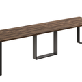 Ausziehbarer Esstisch Borys Max 130-330 x 85 cm für 4 6 8 10 12 14 Personen, Eiche Stirling, Kufengestell Schwarz, Bild 3