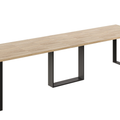 Ausziehbarer Esstisch Borys Max 130-330 x 85 cm für 4 6 8 10 12 14 Personen, Eiche Cremona, Kufengestell Schwarz, Bild 3