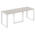 Ausziehbarer Esstisch Borys 130-210 x 80 cm für 4 6 8 Personen, Kaschmir, Kufengestell Weiß matt, Bild 3