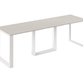 Ausziehbarer Esstisch Borys Max 130-250 x 85 cm für 4 6 8 10 Personen, Kaschmir, Kufengestell Weiß matt, Bild 3
