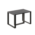 Ausziehbarer Esstisch Borys Max 130-330 x 85 cm für 4 6 8 10 12 14 Personen, Beton Dunkel, Kufengestell Schwarz, Bild 4