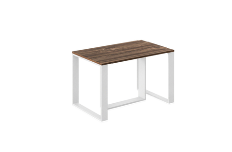 Ausziehbarer Esstisch Borys 130-250 x 80 cm für 4 6 8 10 Personen, Eiche Stirling, Kufengestell Weiß matt, Bild 4