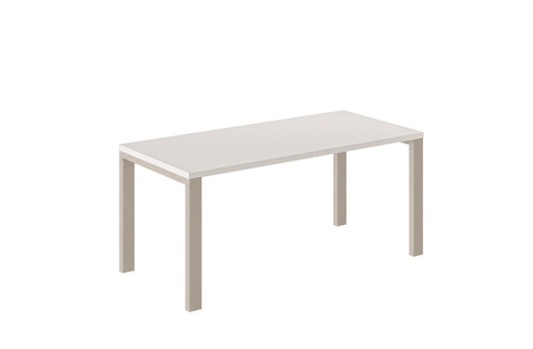 Ausziehbarer Esstisch Garant 80-170 x 80 cm für 2 4 6 Personen, Kaschmir, Metallgestell Kaschmir matt, Bild 3