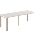 Ausziehbarer Esstisch Garant 80-215 x 80 cm für 2 4 6 8 Personen, Kaschmir, Metallgestell Kaschmir matt, Bild 3