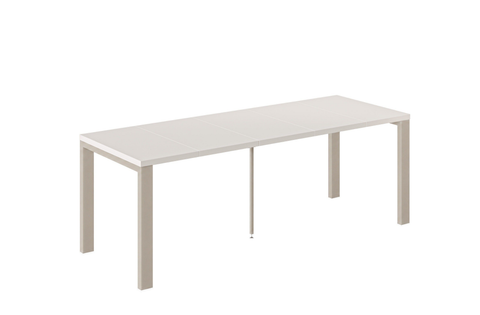 Ausziehbarer Esstisch Garant 80-215 x 80 cm für 2 4 6 8 Personen, Kaschmir, Metallgestell Kaschmir matt, Bild 3