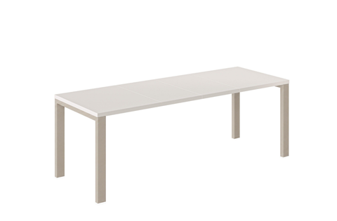 Ausziehbarer Esstisch Garant 130-220 x 80 cm für 4 6 8 Personen, Kaschmir, Metallgestell Kaschmir matt, Bild 3