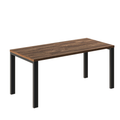 Ausziehbarer Esstisch Garant 80-170 x 80 cm für 2 4 6 Personen, Eiche Stirling, Metallgestell Schwarz, Bild 3