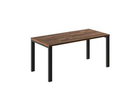Ausziehbarer Esstisch Garant 80-170 x 80 cm für 2 4 6 Personen, Eiche Stirling, Metallgestell Schwarz, Bild 3