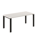 Ausziehbarer Esstisch Garant 80-170 x 80 cm für 2 4 6 Personen, Kaschmir, Metallgestell Schwarz, Bild 3