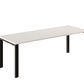 Ausziehbarer Esstisch Garant 130-220 x 80 cm für 4 6 8 Personen, Kaschmir, Metallgestell Schwarz, Bild 3