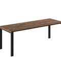 Ausziehbarer Esstisch Garant 130-220 x 80 cm für 4 6 8 Personen, Eiche Stirling, Metallgestell Schwarz, Bild 3