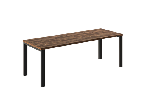 Ausziehbarer Esstisch Garant 130-220 x 80 cm für 4 6 8 Personen, Eiche Stirling, Metallgestell Schwarz, Bild 3