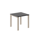 Ausziehbarer Esstisch Garant 80-170 x 80 cm für 2 4 6 Personen, Beton Dunkel, Metallgestell Kaschmir matt, Bild 4
