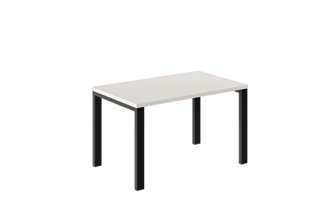 Ausziehbarer Esstisch Garant 130-220 x 80 cm für 4 6 8 Personen, Kaschmir, Metallgestell Schwarz, Bild 4