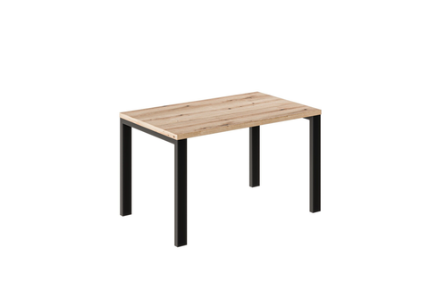 Ausziehbarer Esstisch Garant 130-220 x 80 cm für 4 6 8 Personen, Eiche Evoke, Metallgestell Schwarz, Bild 4