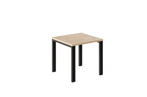 Ausziehbarer Esstisch Garant 80-215 x 80 cm für 2 4 6 8 Personen, Eiche Cremona, Metallgestell Schwarz, Bild 4