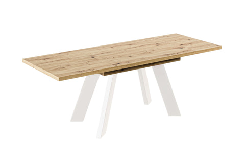 Ausziehbarer Esstisch "Como White" 130-210cm (Eiche Artisan) von Endo-Möbel bei coso-home