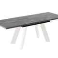 Ausziehbarer Esstisch "Como White" 130-210cm (Beton Dunkel) von Endo-Möbel bei coso-home