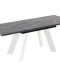 Ausziehbarer Esstisch "Como White" 130-210cm (Beton Dunkel) von Endo-Möbel bei coso-home