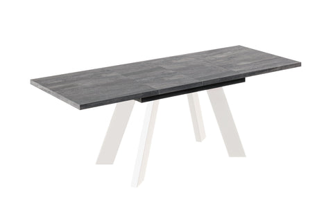 Ausziehbarer Esstisch "Como White" 130-210cm (Beton Dunkel) von Endo-Möbel bei coso-home