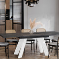 Ausziehbarer Esstisch "Como White" 130-210cm (Beton Dunkel) von Endo-Möbel bei coso-home