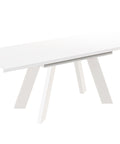 Ausziehbarer Esstisch "Como White" 130-210cm (Weiß Hochglanz) von Endo-Möbel bei coso-home