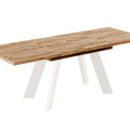 Ausziehbarer Esstisch "Como White" 130-210cm (Eiche Craft Gold) von Endo-Möbel bei coso-home