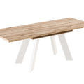Ausziehbarer Esstisch "Como White" 130-210cm (Eiche Evoke) von Endo-Möbel bei coso-home