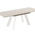 Ausziehbarer Esstisch "Como White" 130-210cm (Kaschmir Beige) von Endo-Möbel bei coso-home