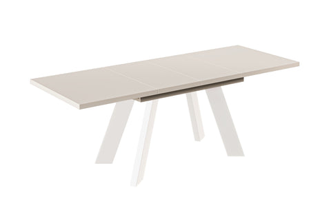 Ausziehbarer Esstisch "Como White" 130-210cm (Kaschmir Beige) von Endo-Möbel bei coso-home