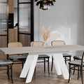 Ausziehbarer Esstisch "Como White" 130-210cm (Kaschmir Beige) von Endo-Möbel bei coso-home