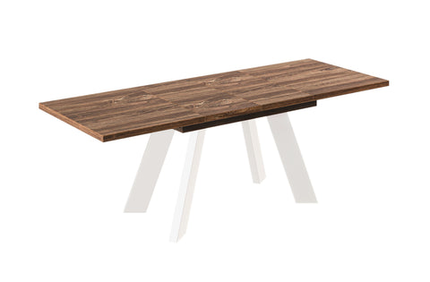 Ausziehbarer Esstisch "Como White" 130-210cm (Eiche Stirling) von Endo-Möbel bei coso-home