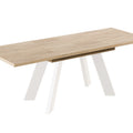 Ausziehbarer Esstisch "Como White" 130-210cm (Eiche Cremona) von Endo-Möbel bei coso-home
