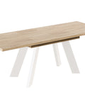 Ausziehbarer Esstisch "Como White" 130-210cm (Eiche Cremona) von Endo-Möbel bei coso-home