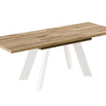Ausziehbarer Esstisch "Como White" 130-210cm (Eiche Wotan) von Endo-Möbel bei coso-home