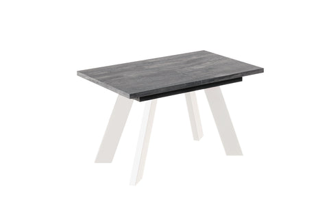 Ausziehbarer Esstisch "Como White" 130-210cm (Beton Dunkel) von Endo-Möbel bei coso-home