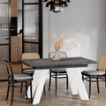 Ausziehbarer Esstisch "Como White" 130-210cm (Beton Dunkel) von Endo-Möbel bei coso-home