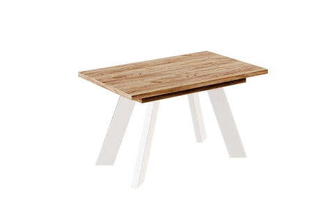 Ausziehbarer Esstisch "Como White" 130-210cm (Eiche Craft Gold) von Endo-Möbel bei coso-home