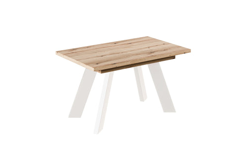 Ausziehbarer Esstisch "Como White" 130-210cm (Eiche Evoke) von Endo-Möbel bei coso-home
