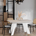 Ausziehbarer Esstisch "Como White" 130-210cm (Kaschmir Beige) von Endo-Möbel bei coso-home