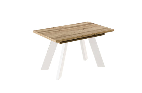 Ausziehbarer Esstisch "Como White" 130-210cm (Eiche Wotan) von Endo-Möbel bei coso-home