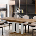 Ausziehbarer Esstisch "Appia White" 130-210cm (Eiche Craft Gold) von Endo-Möbel bei coso-home