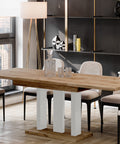 Ausziehbarer Esstisch "Appia White" 130-210cm (Eiche Craft Gold) von Endo-Möbel bei coso-home