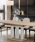 Ausziehbarer Esstisch "Appia White" 130-210cm (Eiche Cremona) von Endo-Möbel bei coso-home