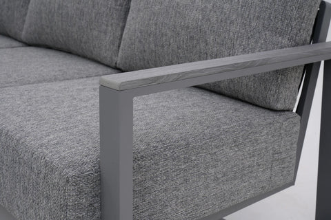 furrore Gartenlounge-Set "STELVIO CAFFE" Ecklounge Aluminium Rope - Anthrazit von furrore bei coso-home