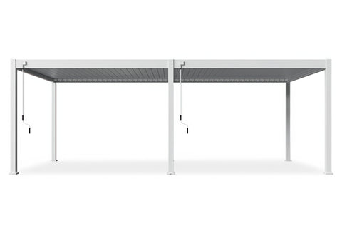 Gutroof Pergola "Deluxe" 3,6x7,2m - manuell, Aluminium, Weiß von Gutroof bei coso-home