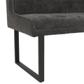 Eckbankgruppe Appia - Eiche Craft Gold mit 2 Drehstühlen in Anthrazit - Lange Seite rechts, Rücken Variante 1