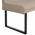 Eckbankgruppe Appia - Eiche Artisan mit Eckbank und Sitzbank in Kunstleder Beige für 7 Personen